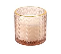 Bougie parfumée en verre rose 7x7 7x7x7cm Rose