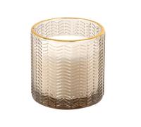Bougie parfumée en verre taupe 7x7 7x7x7cm Taupe