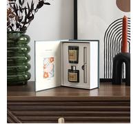 HOME DECO FACTORY - BO0159 Calendrier de l'Avent Bougies Parfumées 24 Jours - Parfum Gingembre, Élégant et Festif, Décoration Maison, 214x305x12 cm, Marron Rouge