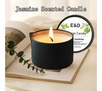 Bougie parfumée Evoduck, bougie en boîte de conserve, convient pour la chambre et la salle de bain, parfum de longue durée, contient des huiles essentielles et des parfums, cadeau parfait pour la fami