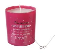 Bougie parfumée fleurs de printemps MARBELLA rouge + bracelet surprise