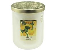 Bougie parfumée grande jarre 320g-75h senteur Citron d'Amalfi - Heart & Home