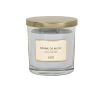 Bougie parfumée grise en verre 10x11 10x11x10cm Gris