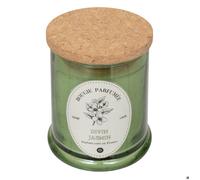 Atmosphera Bougie parfumée Hapo – Divin Jasmin 150 g pot en verre avec couvercle Vert
