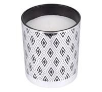 Bougie Parfumée Imprimée en Verre Élégant 10cm Argent