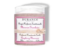Bougie parfumée macaron framboise