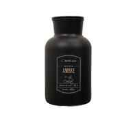 Home Deco Factory Bougie parfumée en verre BO5659 UTRAH – Noir mat, 14,5 x 26 cm, cire de paraffine