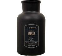 Home Deco Factory Bougie parfumée en verre BO5659 UTRAH – Noir mat, 14,5 x 26 cm, cire de paraffine
