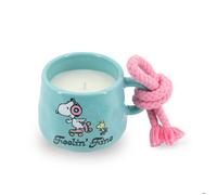 Bougie parfumée Peanuts Design Rope Tasse Feelin' Fine, durée de combustion 40 h, verre, cire de paraffine, 200 g