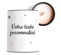 Bougie parfumée personnalisée texte - Idée cadeau noël femme - Décoration bougie noël - Cadeau femme -100% Cire végétale Soja - Céramique