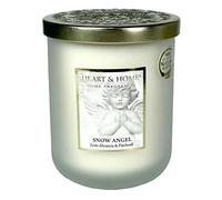 Bougie parfumée petite jarre 110g-30h senteur Ange d'hiver (zeste d'orange et patchouli) - Heart & Home