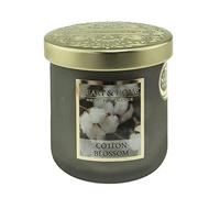 Bougie parfumée petite jarre 110g-30h senteur Fleur de coton - Heart & Home