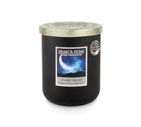 Bougie parfumée petite jarre 110g-30h senteur Nuit étoilée (bergamote, lavandin, géranium, petit grain) - Heart & Home