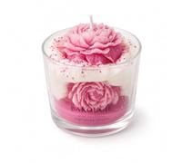 Bougie Parfumée Pivoine - Cire Végétale Soja - Bougie Artisanale Française - Parfum Floral Musqué - Longue Durée - Bougie Maison 150g
