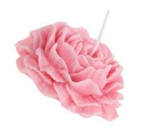 Bougie Parfumée Pivoine Décorative en Cire de Soja, 8x8x3cm | Forme de Fleur Rose, Combustion Régulière et Propre, Faible Résidu, pour Salon, Intérieur ou Décoration de Noël