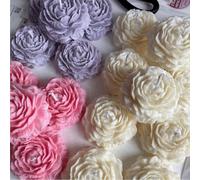 Bougie parfumée pivoine en 3D, disponible en tailles S/M, fragrance fraîche + fonction décorative, convient pour la décoration de mariage, cadeau de la Saint-Valentin et décoration intérieure quotidie