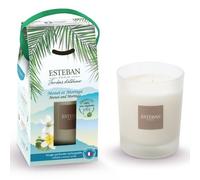 Bougie parfumée rechargeable monoi et moringa - Esteban
