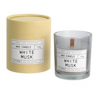 Bougie parfumée Senteur Musc blanc LAB FACTORY avec son étui carton