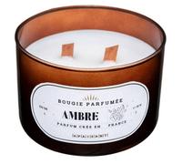 Atmosphera - Bougie parfumée Snow - Ambre - Pot en verre 470 g