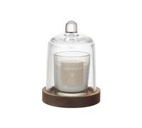 Bougie parfumée sous cloche (H15cm)senteur brume des bois - -