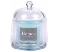 Bougie parfumée sous cloche Romantique - Lagon - D 8,4 x H 11 cm G