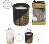 Bougie Parfumée - THE CONCEPT FACTORY - Motif Doré - 8 cm - Cire de Paraffine - Intérieur
