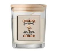 Bougie Parfumée Vanille Brocantes | Verre 8,5 cm Couvercle Bambou et Boîte Cadeau | Déco Salon Chambre Détente | Idée Cadeau Crémaillère Noël