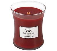 Bougie parfumée WoodWick Cinnamon Chai avec mèche en bois 275 g