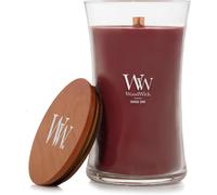 Bougie Parfumée WoodWick Rouge Oud Grande Neuve, Mèche Craquante