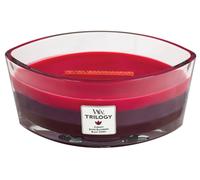 Bougie parfumée WoodWick Trilogy Sun Ripened Berries avec mèche en bois 453,6 g