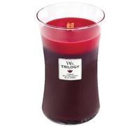 Bougie parfumée WoodWick Trilogy Sun Ripened Berries avec mèche en bois 609,5 g