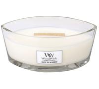 Bougie parfumée WoodWick White Tea & Jasmine avec mèche en bois 453,6 g