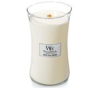 Bougie parfumée WoodWick White Tea & Jasmine avec mèche en bois 609,5 g
