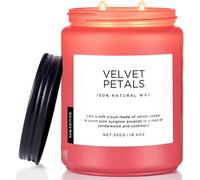Bougie Parfumées Pétales De Velours Grande Bougie En Soja Parfumée Cire De Soja Naturelle Et Organique De 550 G Brûlage De 110heures Cadeau De Bougie Luxueuse Et Fortement Parfumée Pour Femmes