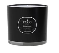 Bougie - PARKS - BLACK MAGIC - 650 g - Parfum lavande, lilas, chèvrefeuille - 3 mèches