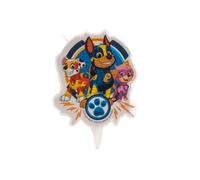 Dekora - 346226 Chase, Skye, Marshall Bougie d'anniversaire 2D Paw Patrol, Bleu