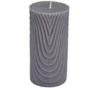 Bougie Pilier Déco Embossée Santan 14cm Gris