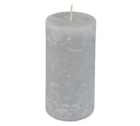 Bougie Pilier Déco Rustique 10cm Gris