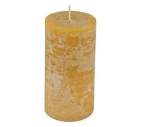 Bougie Pilier Déco Rustique 10cm Jaune