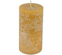 Bougie Pilier Déco Rustique 10cm Jaune