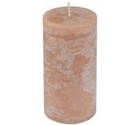 Bougie Pilier Déco Rustique 10cm Taupe
