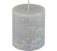 Bougie Pilier Déco Rustique 7cm Gris