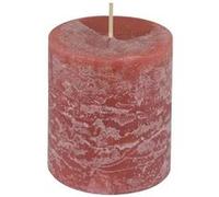 Bougie Pilier Déco Rustique 7cm Rose