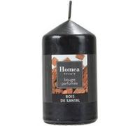 Paris Prix Bougie Pilier Essentiel II Bois de Santal 11 cm Noir