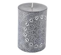 Bougie Pilier Mandala Graphic Ethnic 10cm Noir