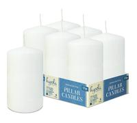 Bougie pilier - NIKCORP - 7.5x12.5cm - Lot 6 - 72h combustion - Mèche coton SafeCandle