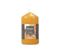 Bougie Pilier Parfumée Orange Epicée Ronde Orange 6x11 cm