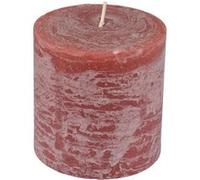Paris Prix Bougie pilier ronde Déco Rustique Ø10 x H10 cm Rose
