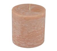 Bougie Pilier Ronde Déco Rustique 10cm Taupe