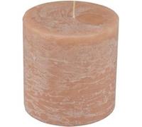 Bougie Pilier Ronde Déco Rustique 10cm Taupe